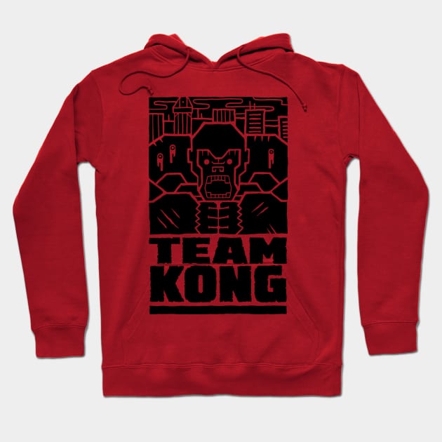 Godzilla vs King Kong - TEAM KONG Hoodie by grandpabats